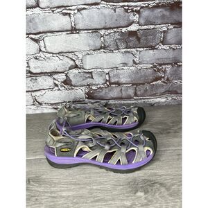 Keen Purple Gray Waterproof Fisherman Hiking Trail Sandals Women Sz 8M US/38.5EU